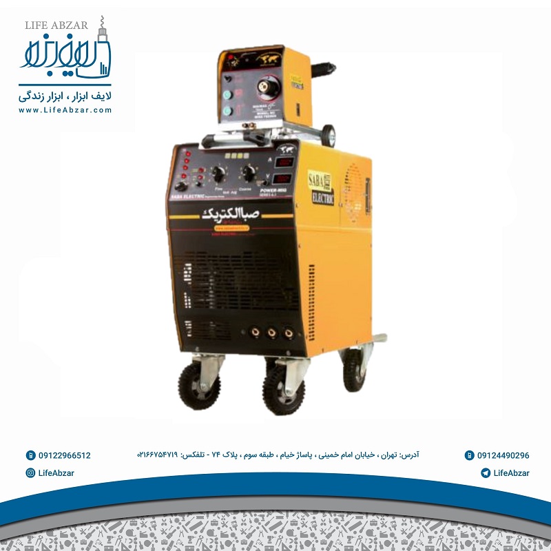 دستگاه جوشکاری اینورتر میگ مگ ترانسی 650 آمپر آب خنک صبا الکتریک مدل Power-Mig-Series 6.5 WC - ive