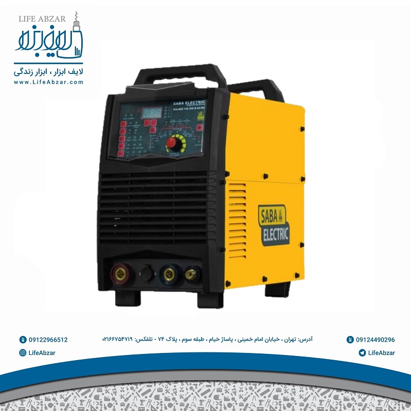 دستگاه جوشکاری تیگ AC/DC پالسی 250 آمپر صبا الکتریک مدل PULSED-TIG-250-D-AC-DC - l9x