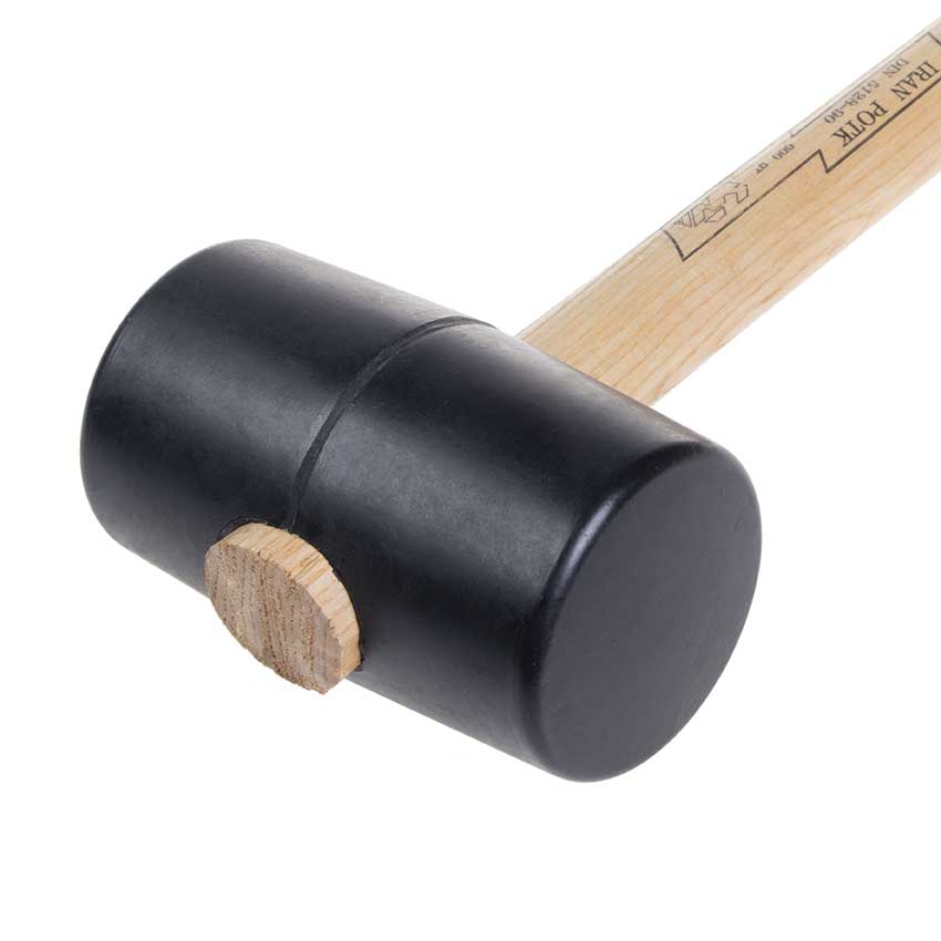 چکش لاستیکی دوسر تخت 900 گرم نرم ایران پتک کد AN 6040 - w5e