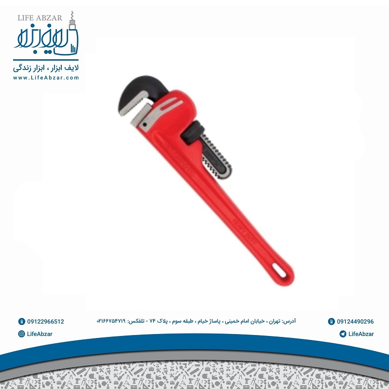 آچار شلاقی 14 اینچ مدل آمریکایی ایران پتک کد DB 1410 - 69f