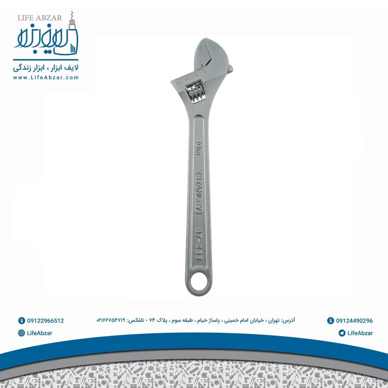 آچار فرانسه استنلی مدل STMT87433-8 سایز 10 اینچ - c54