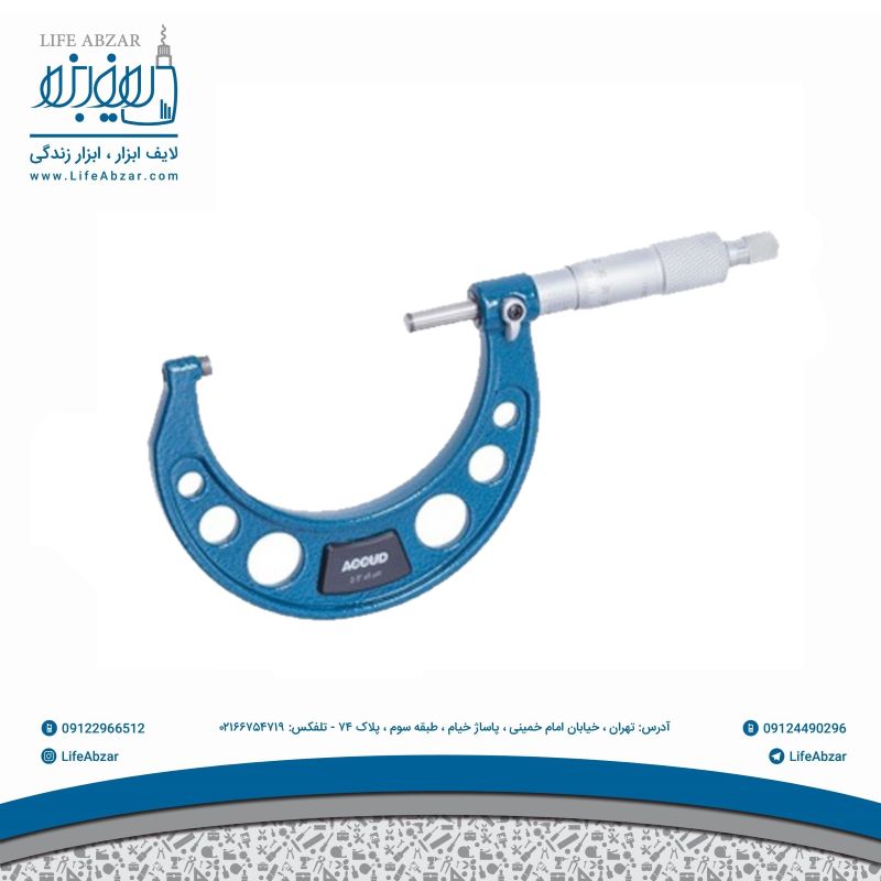 میکرومتر خارج سنج 175-150 آکاد Accud (آکاد) مدل 321-007-01 - zeg