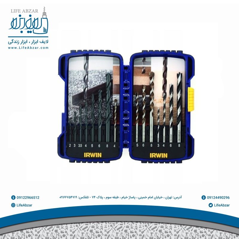 مته اروین مدل COMBI مجموعه 15 عددی - n3h