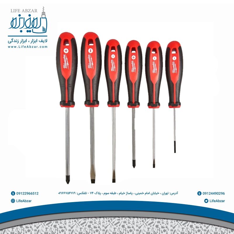 پیچ گوشتی میلواکی مدل 1806 بسته 6 عددی - xdp
