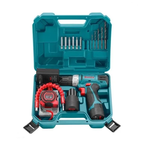مجموعه 19 عددی پیچ گوشتی شارژی رونیکس مدل RS-8012 - p0p