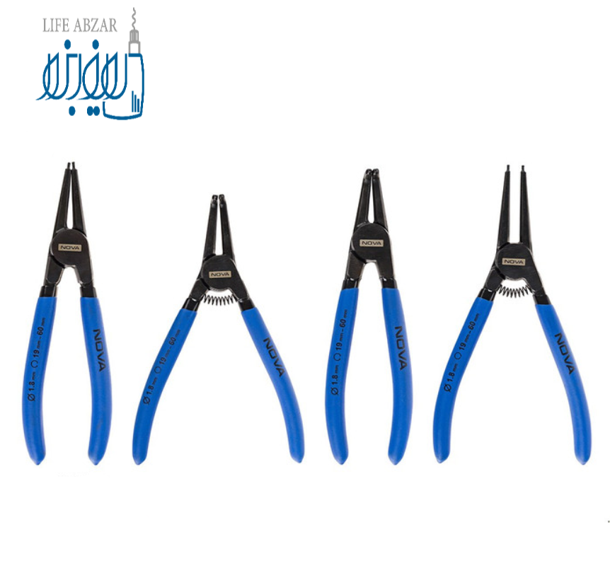 مجموعه 4 عددی انبر خار باز کن و خار جمع کن نووا مدل NTP-8075 - j5s
